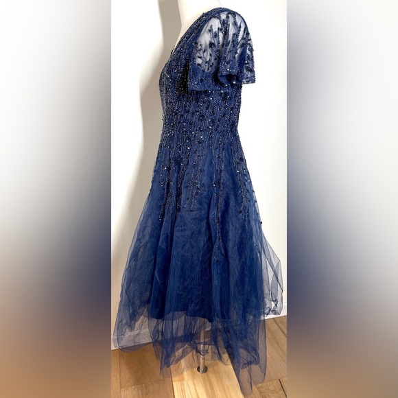 Mac Duggal 20304 | Tea Length Fit n Flare Tulle | Cocktail Dress | Women’s 12 - Picture 5 of 8